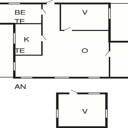Holiday home 4 Person In Lindas-by Traum